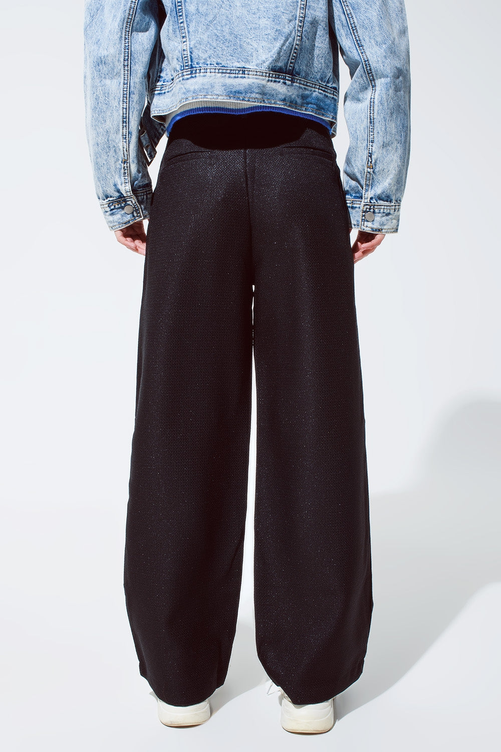 Oversized Pantalon i svart