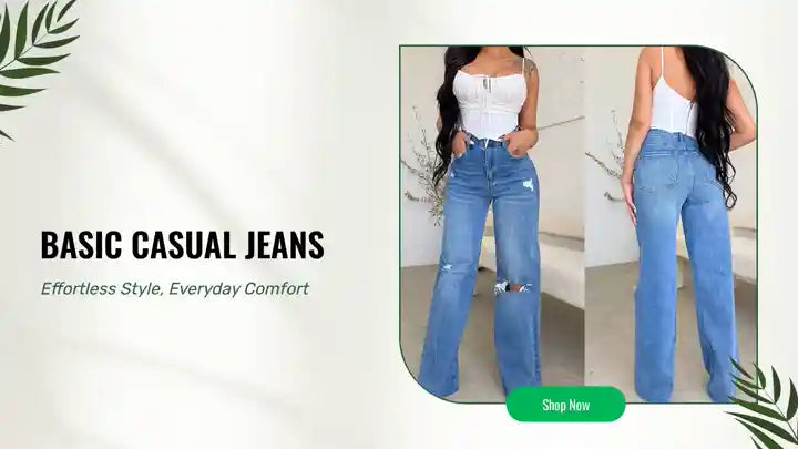 Basic Casual Jeans by@Outfy